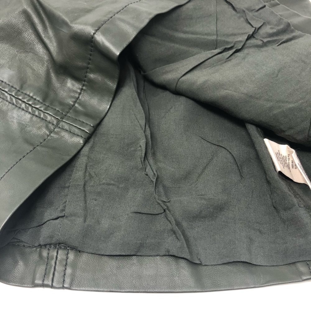 Free people green vegan mini skirt lined 574 - Picture 5 of 8